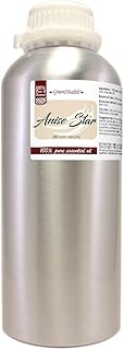 GreenHealth Anise Star Essential Oil – 32 fl oz | 100% Pure & Undiluted | Aluminum Bottle for Long-Term Storage | Bulk Essential Oil for Aromatherapy, Diffusers, Candles, DIY Use