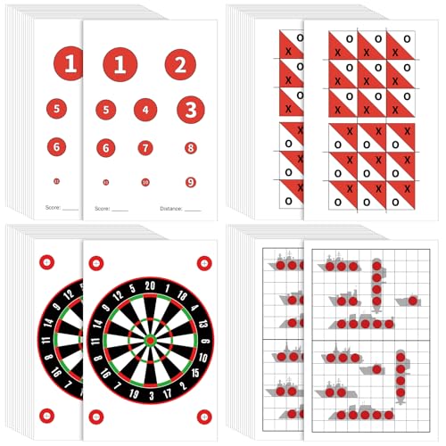 100 Pack Paper Targets for Shooting Gun and Rifle Game Battle Highly Visible Instant Splattering Targets for Shooting Range or Outdoor Practice