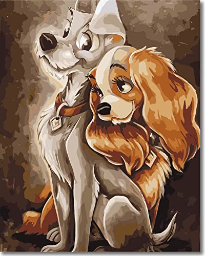 HEIBAGO Paysage De Rue Peinture Par Numéros Pour Adultes, Kit De