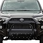 TLAPS 7422446149151 For 2002-2005 Dodge Ram 1500/2006-2008 1500 Mega (Extended Crew) Cab / 2003-2009 2500 3500 Matte Black Studded Mesh Style Bull Bar Guard with Skid Plate