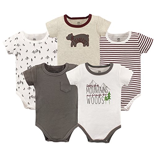 Image of Yoga Sprout Cotton Bodysuit, 5 Pack