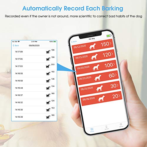 Dr.trainer B1Spro Bark Collar App&Watch Control, Ip68 Waterproof Dog Training Collar With Smart Progressive Correction & Barking Report & Custom Sound, 0~99 Static Level Rechargeable Anti Bark Collar #TOP3