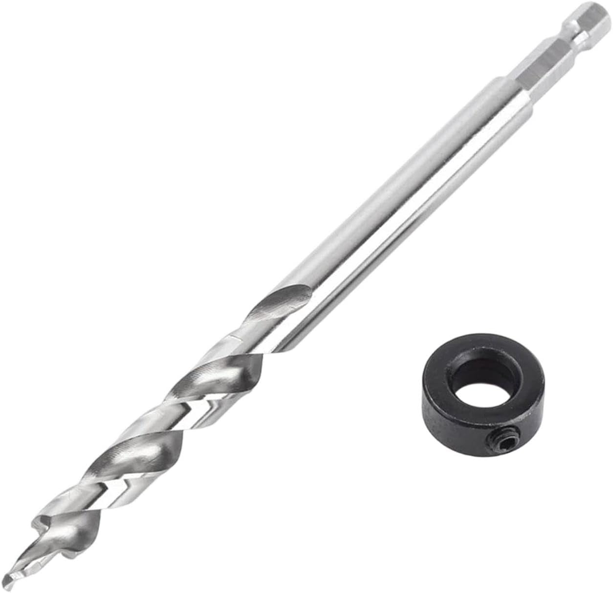 3/8" Lip and Spur Point Drill Bit Wear Resistant with Adjustable Depth Stop|Home & Garden|Tools|Power Tools|Drill Bits
