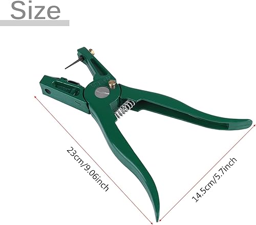 Miniatura 2 de Alicates para etiqueta de oído, alicates de animales de ganado con pasador de repuesto para instalar cerdos, ganado, ovejas