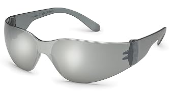 Gateway Safety 468M Starlite Safety Eyewear - Gray Temples, Silver Mirror Lens