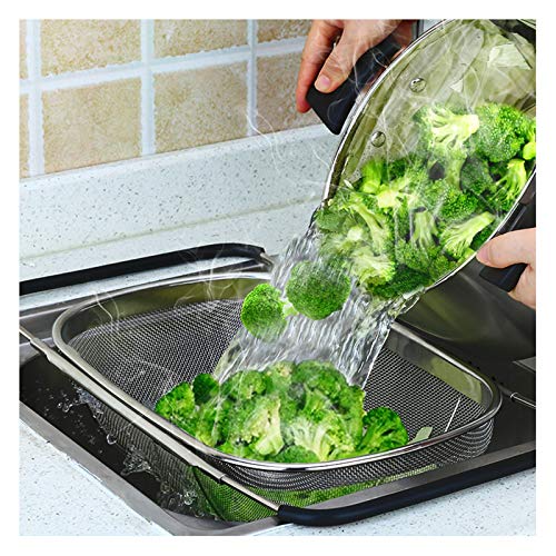 Panier égouttoir D'évier Extensible Support De Séchage Multifonctionnel Pour Vaisselle, égouttoir à Vaisselle En Acier Inoxydable 304 Avec Poignée En Silicone Sur Panier De Séchage Pour Vaisselle De C