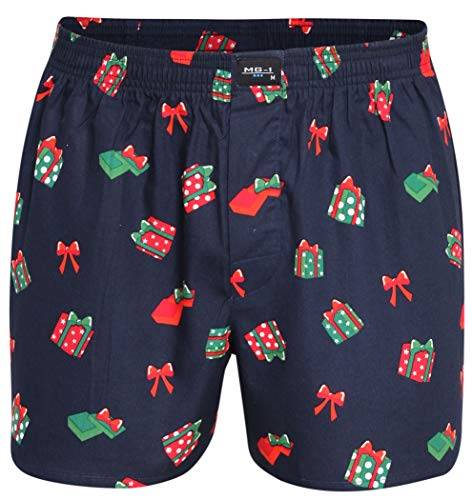 MG-1 Webboxer Herren Boxer Boxershorts Weihnachten X-Mas Geschenke, Grösse:M - 5-50, Präzise Farbe:Weihnachtsgeschenke/Christmas Gifts & Christmas Balls Cover