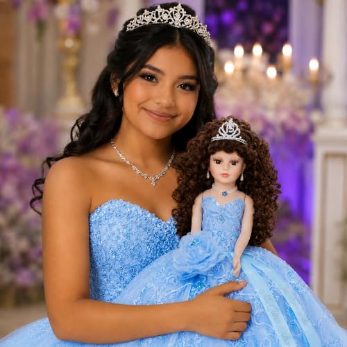Muñeca Quinceañera Última con Vestido Sombrilla 18" miniatura 2