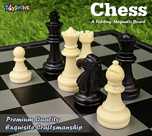 Image of Toyshine Magnus Magnetic Chess Set with Folding Chess Board and Pieces, Educational Toys for Kids and Adults