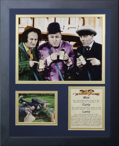 Cadre photo Les Trois Stooges Colporteurs 11x35,6 cm pour déco rétro