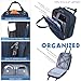 KROSER Carry On Underseat Multi-functional, 16-inch Underseater Lightweight Overnight Suitcase for Women, Navy