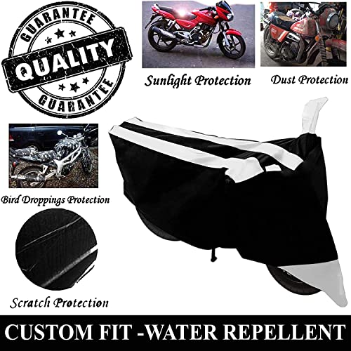 Image of Kandid Waterproof uv protective motorcycle cover in Silver & Black 298