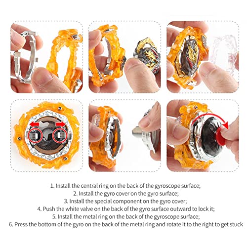 Bey Burst Starter B-203 Helios Hyperion Ultimate Fusion Dx Set Booster Superking Battling Toys Gaming Tops Gyro Spinning Brust Toy (B-203) #TOP6
