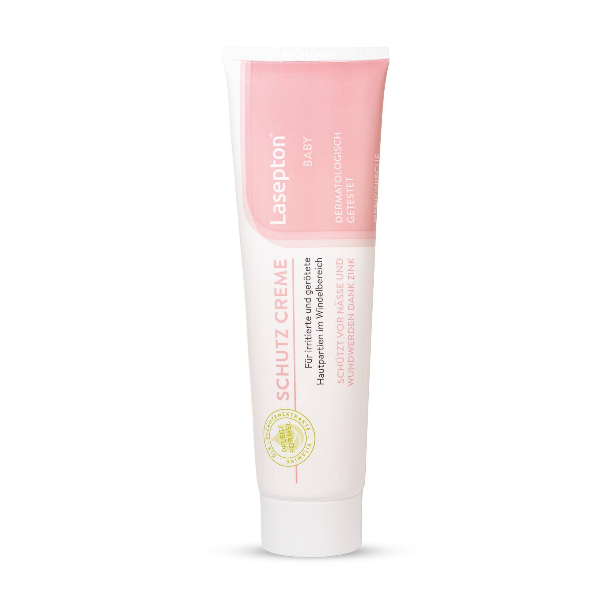 Lasepton Baby Schutz Creme, 250 ml: Schutzcreme für Pflege und Schutz im Windelbereich, Creme mit Zinkoxid und Aloe Vera, gegen Nässe und Juckreiz, wirkt beruhigend