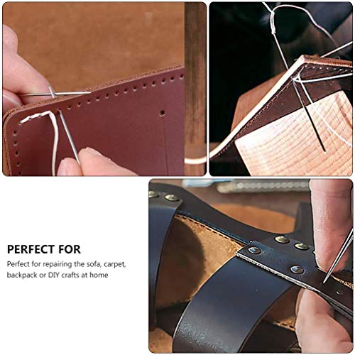 Kit de reparo de ferramentas de trabalho de couro ARTIBETTER com 31 peças com fio encerado, conjunto