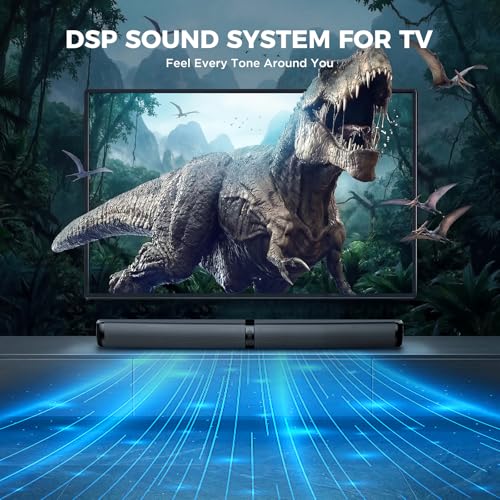 Image of MZEIBO Sound Bar, 90W Soundbar for Smart TV, Bluetooth /ARC /Optical /AUX Connect, Detachable Design with Deep Bass for TV /PC /Gaming /Projector - 2-in-1 Home Theater Audio