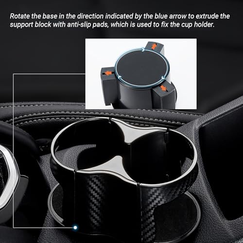 Portavasos para carro con base giratoria ajustable miniatura 5