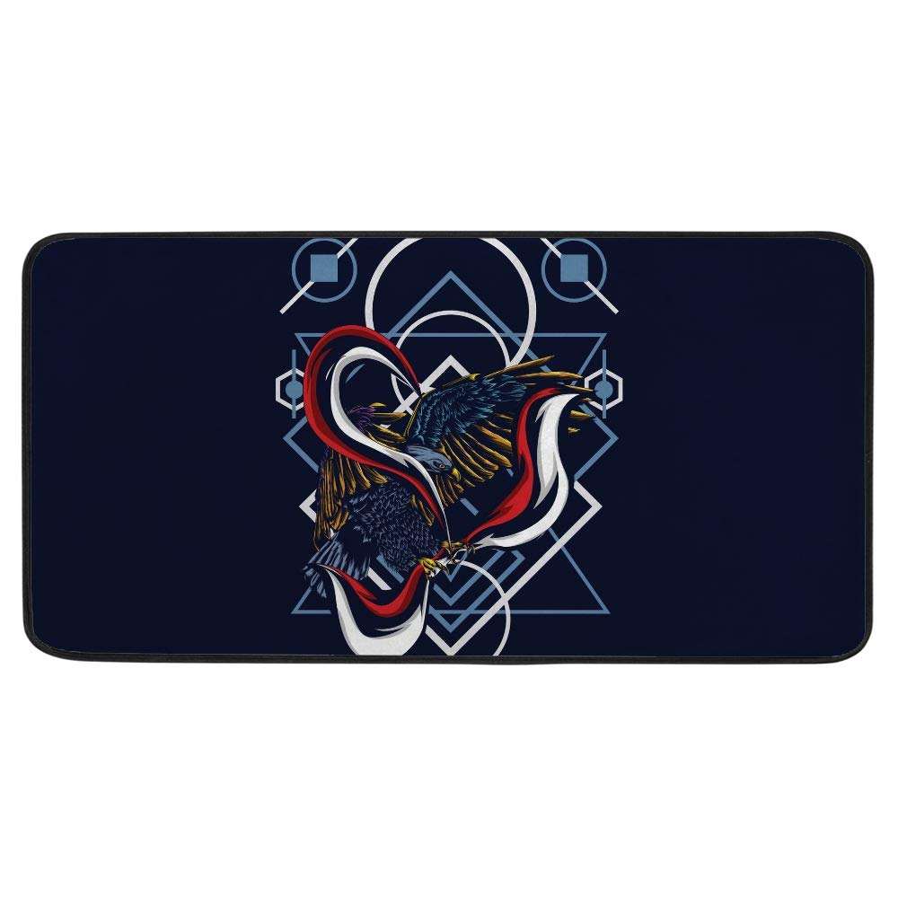 Tapis de cuisine antidérapant aigle 99 x 51 cm lavable et doux