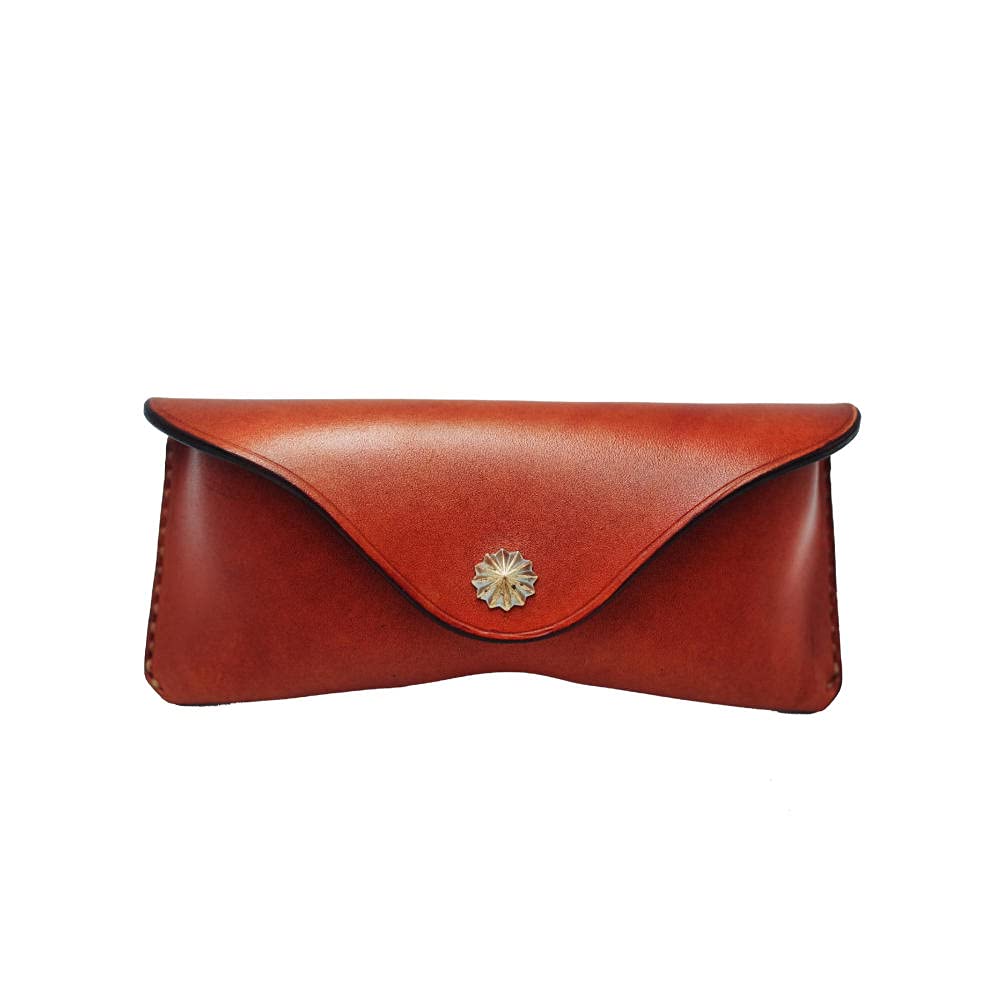 Brillenetui Sonnenbrillentasche Sonnenbrillen Etui Brillentasche Handgemachte Retro Sonnenbrille Sonnenbrille Brille Box Brille Tasche-Braun