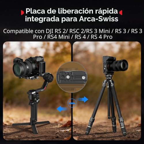 Placa de montaje en L SmallRig para Sony Alpha 7 IV y V con zapata Arca-Swiss 5