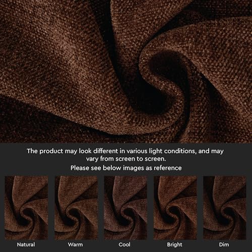 Image of Encasa XO Thick Chenille Throw Pillow Covers Set of 1 | Chocolate - (20 inchx20 inch) (50x50 cm) | Decorative Accent Square Throw Pillow Cases for Couch, Home Decor, Sofa
