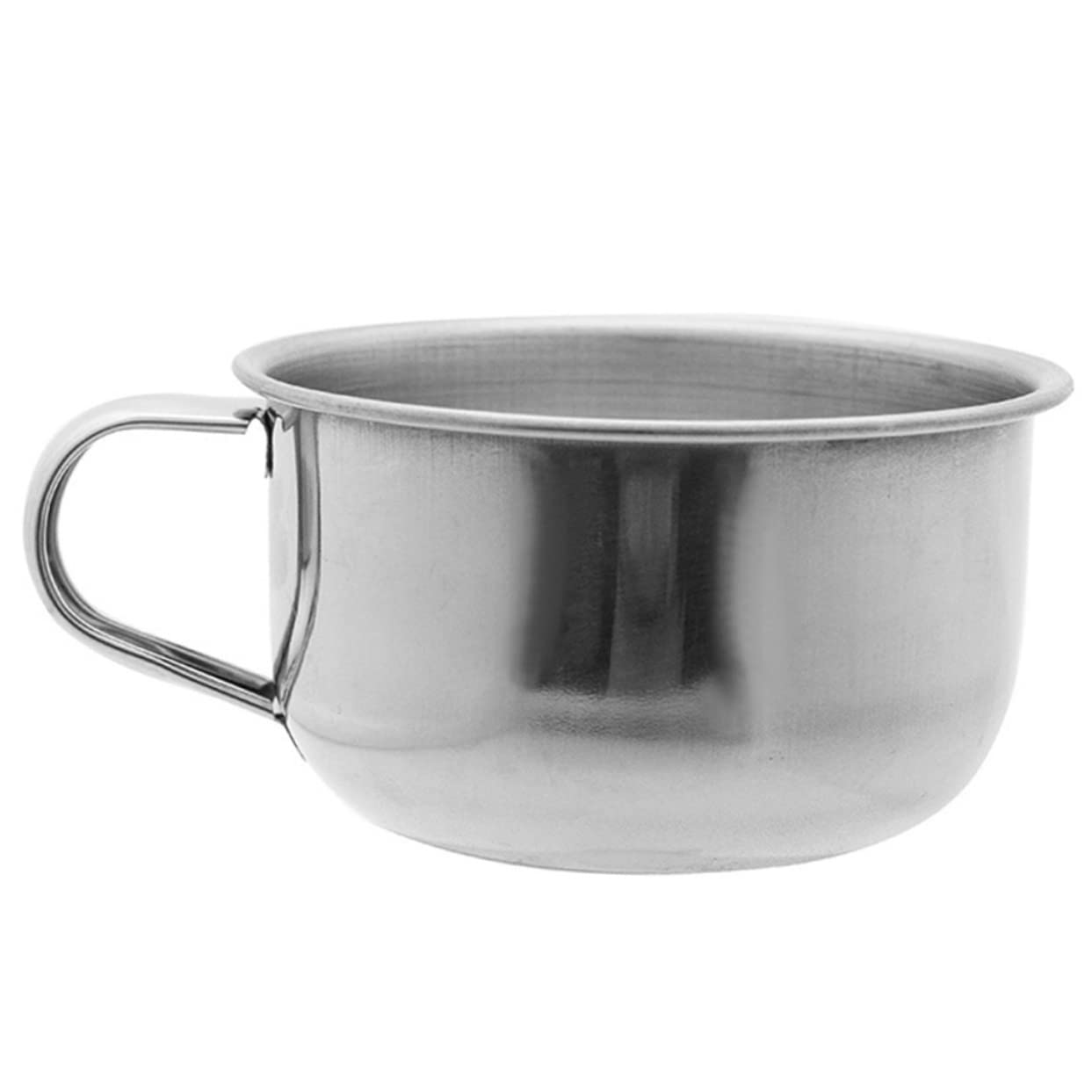 NOLITOY Shaving Bowl Soap Brush Men's Shave Soap Cup Stainless Steel Safe Smooth Surface Portable Design