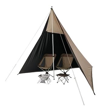 LOGOS ソーラーブッシュタープ　専用二股ポール付き ソーラーブッシュタープ|ギア|日/火/風除け|タープ|製品情報