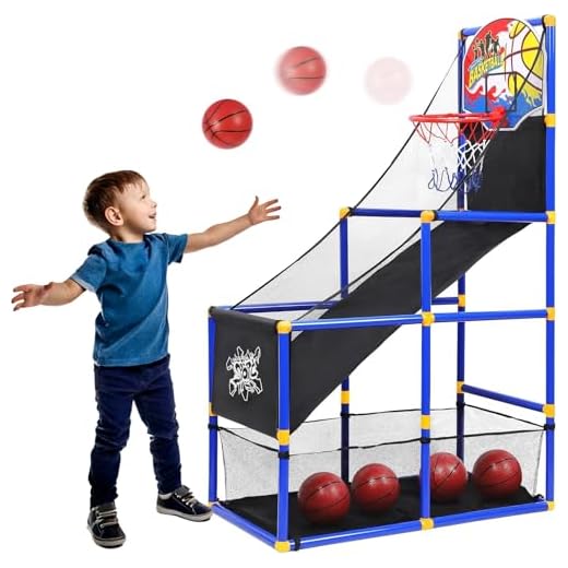 Kiddie Play Toy Basketball Hoop Arcade Game Indoor Sports Toys for Kids