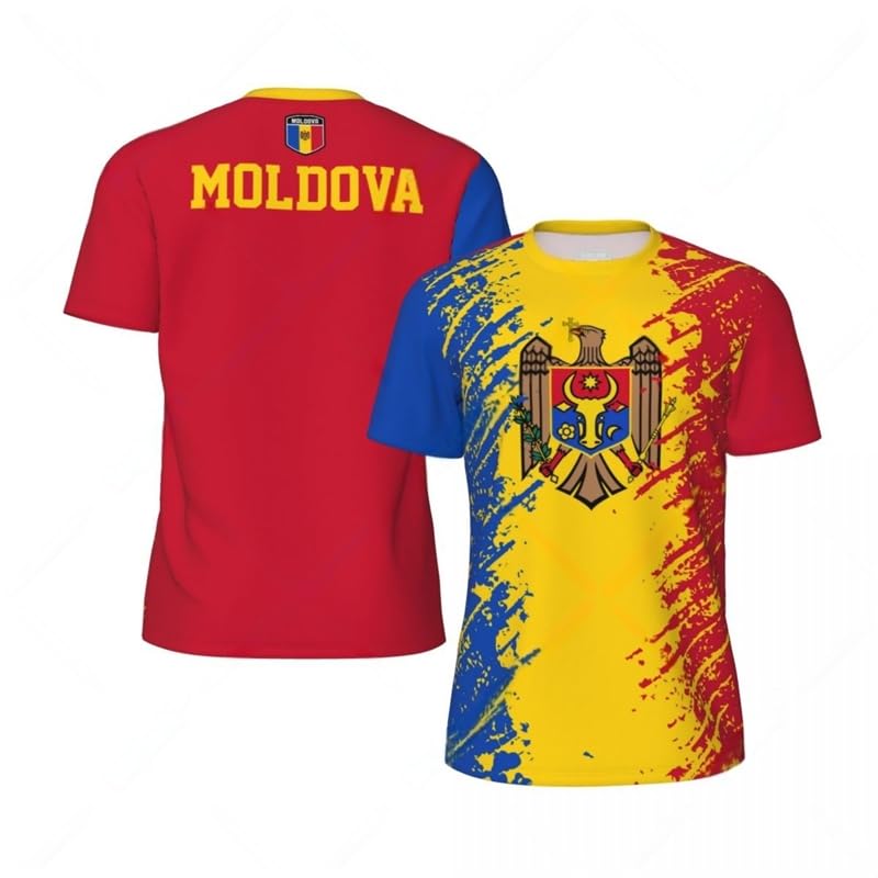 T-shirt football Moldavie pour supporter : le maillot respirant idéal pour vibrer au stade