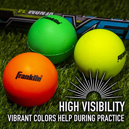 image for Franklin Sports Youth Lacrosse Balls - Soft Rubber Lacrosse Balls for 