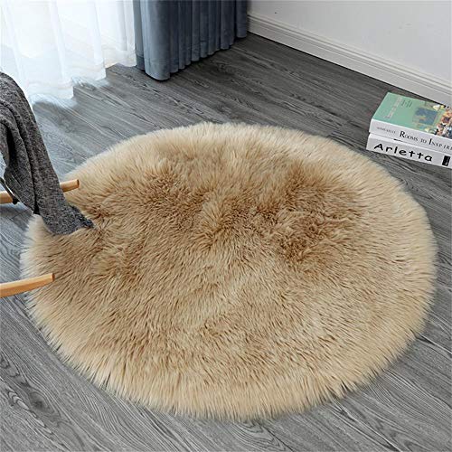 Ommda Alfombras De Habitacion Pelo Largo Redondas Lavables Alfombra Imitacion Madera Peludas Dormitorio Baño Sofá Silla Cojín,Camello,120cm Ommda Alfombras De Habitacion Pelo Largo Redondas Lavables Alfombra Imitacion Madera Peludas Dormitorio Baño Sofá Silla Cojín,Camello,120cm
