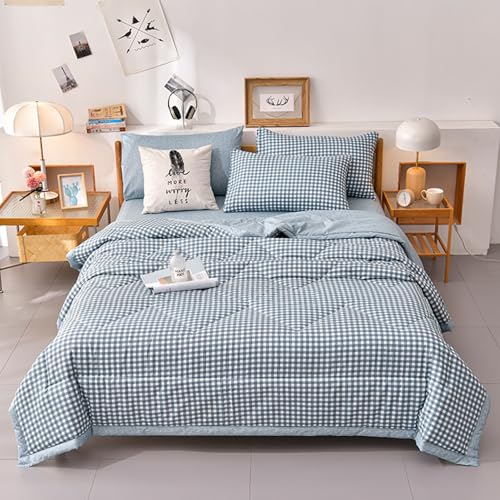 Yinghesheng Quilted Bedspread for Single Double Size, Soft Lightweight Printed Pattern Reversible Quilted Bed Throw Patchwork Quilt, Sofa Blanket,B,200x230cm - Cosy Home Interiors Yinghesheng Quilted Bedspread for Single Double Size, Soft Lightweight Printed Pattern Reversible Quilted Bed Throw Patchwork Quilt, Sofa Blanket,B,200x230cm - Image 2