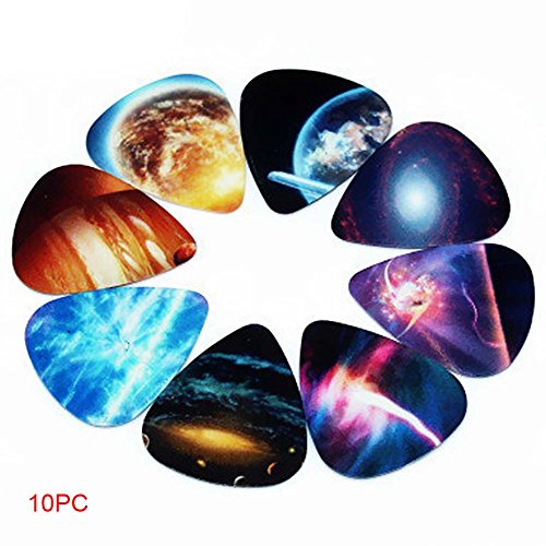 Lot de 10 médiators de guitare en PVC pour guitare électrique ou Ukulélé 0,71 mm (size:10 pcs) - Les Beatles, Paul McCartney, John Lennon, RIngo Starr, George Harrison Lot de 10 médiators de guitare en PVC pour guitare électrique ou Ukulélé 0,71 mm (size:10 pcs) – Image 3