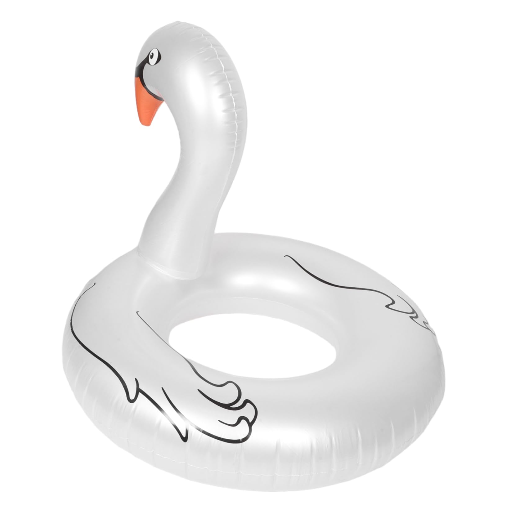 Toyvian Inflatable White Goose Pool Float for Adults Cute Swimming Ring for Pool Parties Beach and Lake Fun Durable Easy Inflation Adorable Water Accessory for Summer Enjoyment