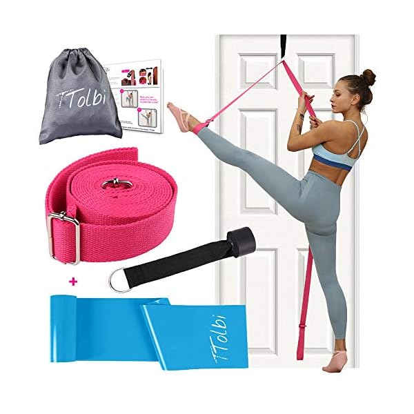 TTolbi-Leg-Stretcher-Stretching-with-Door-Stretch-Strap-for-Flexibility-Splits-Trainer-Dance-Equipment-for-Stretching-in-Ballet-Cheerleading-Gymnastics TTolbi Door Leg Stretcher: Stretching with Leg Flexibility Trainer, Dance Equipment: Splits Trainer Bands for Stretching in Ballet, Cheerleading, Gymnastics, Cheer Stuff, Door Stretch Strap