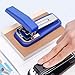 Rotating Stapler Compact Book Stapling Machine 25 Sheet Capacity for 24/6 26/6 Staple Paper Cardboard Leather Blue