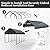 Poborin 20x20 FT Carport Heavy Duty Metal Covered Carport Car Port with Galvanized Steel Roof & Frame -Lean to Canopy Carport Kits for 2 Car Outdoor Protection Tent