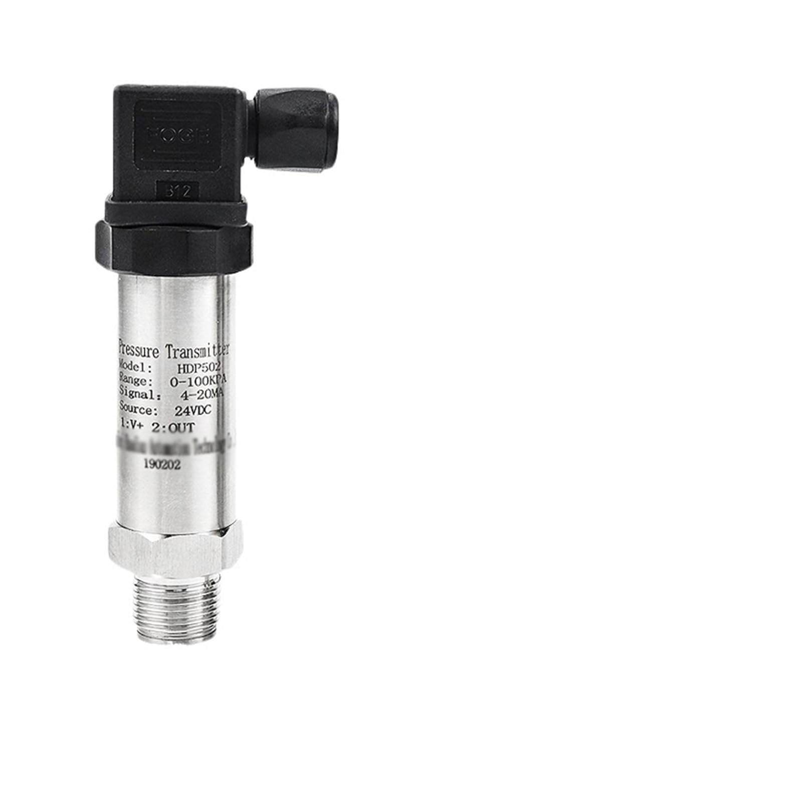Transmisor de presión de manómetro de vacío 4-20mA 25mpa 0 5V Sensor de presión de agua absoluta de 1/4"(0-10Mpa RS485)