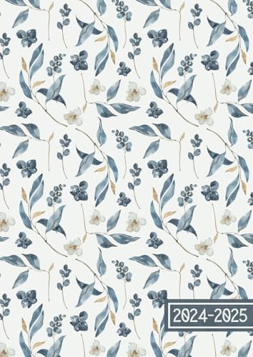 Agenda Escolar 2024-2025: Planificador Académica de Agosto 2024 a Julio 2025 - Una Semana de 2 Páginas || Calendario Organizador Anual - Formato Grande A4