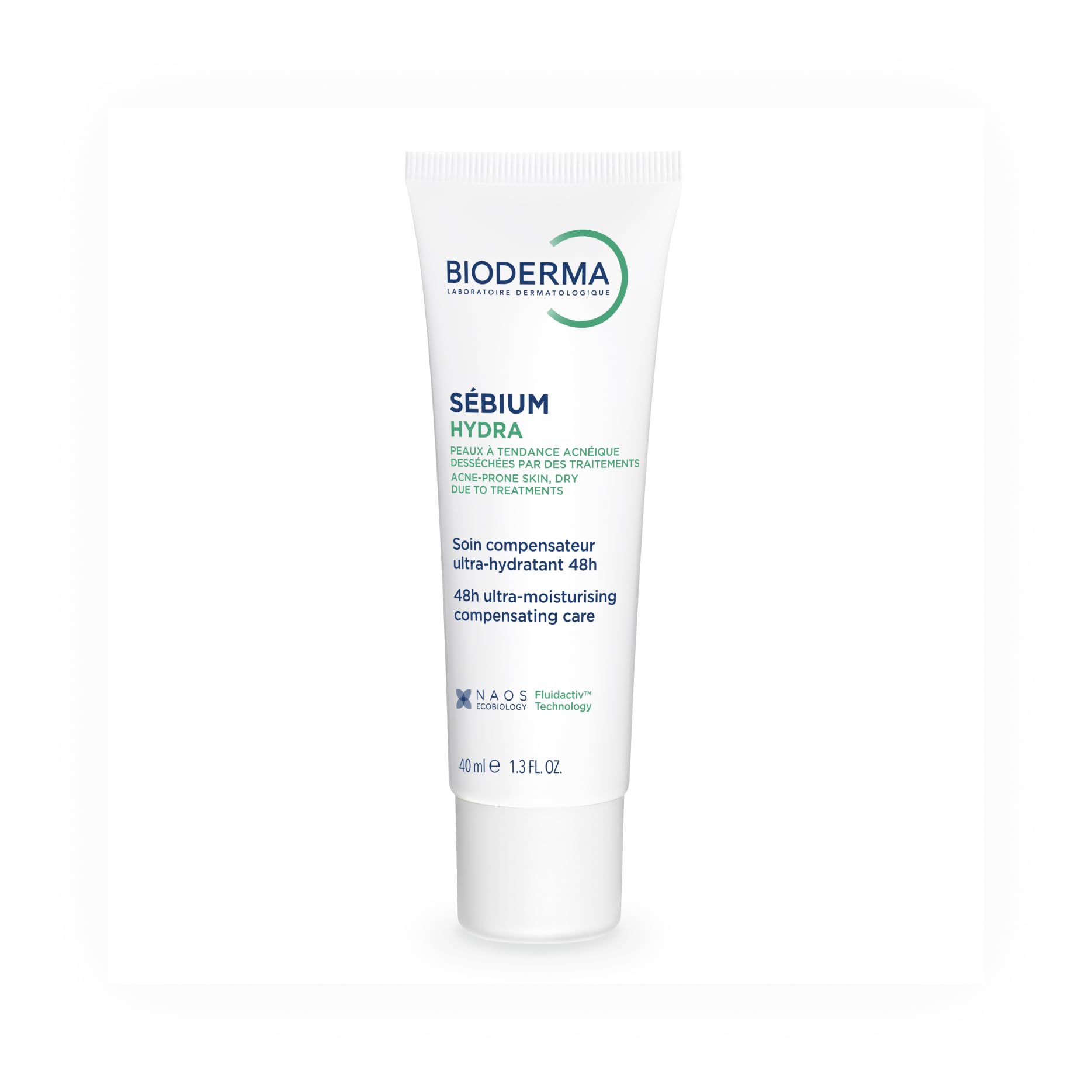 BIODERMA Sébium Hydra - feuchtigkeitsspendende und nährende Pflege - für zu Akne neigende Haut - gleicht die Nebenwirkungen von Aknebehandlungen aus - Tube 40 ml