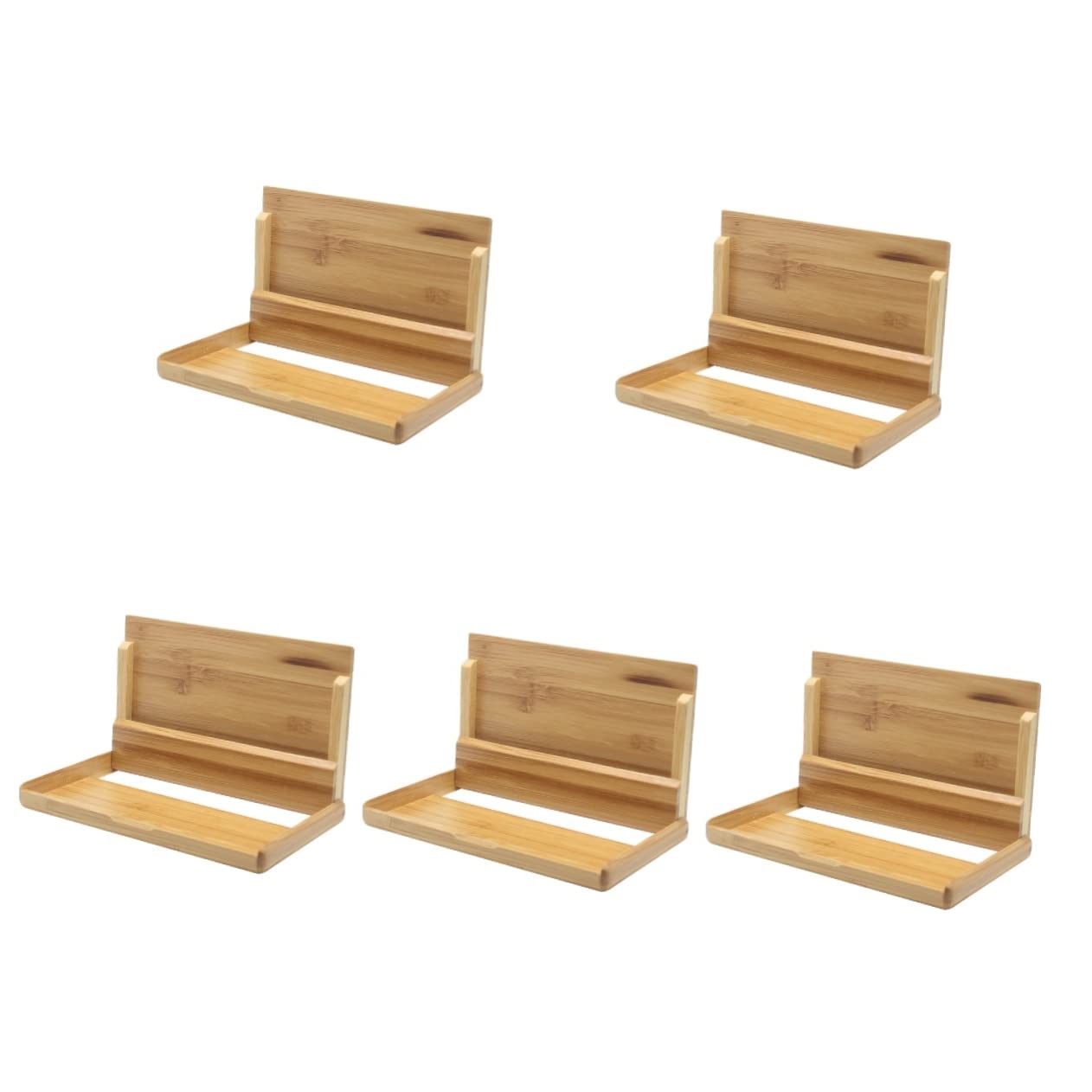 Cabilock 5 Pezzi Elegante Porta Biglietti Da Visita Da Tavolo Con 3 Griglie Custodia Portaoggetti in Materiale Ad Alta Resistenza