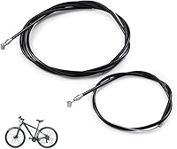 Deapher Premium Bike Brake Cable Kit: Front & Rear Cables with Housing for Mountain, Vintage & 20" Kids Bikes - Black