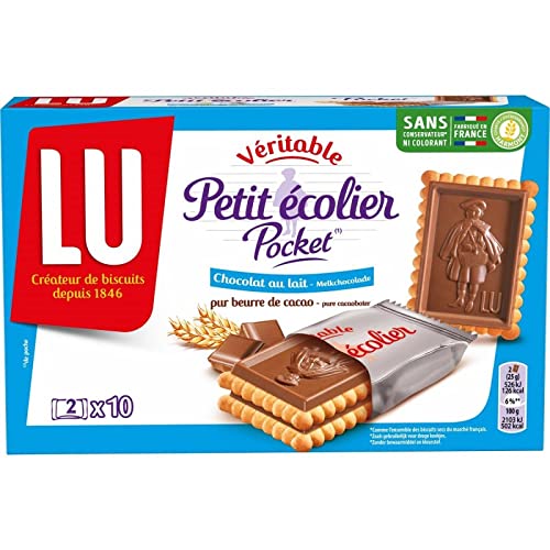 Pe Ecolier - Bolsa de chocolate con leche (250 g, 4 unidades)
