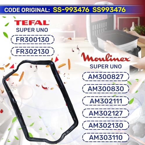 MONTERAL Joint de Couvercle pour Friteuse avec Le Code Original SS-993476 SS993476 pour Tefal pour Moulinex Super Uno - Garantie de 10 Ans – Image 3