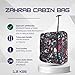 ZAHRAB Easyjet 45x36x20 Underseat Bag Lightweight Hand Luggage Cabin Bag Trolley with Wheels Flight Bags Suit Case (Hearts)