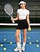 Buauty Women's Tennis Skirt Pleated Golf Skirts with Pockets Shorts Athletic Skort for Pickleball Sports Outfits Black