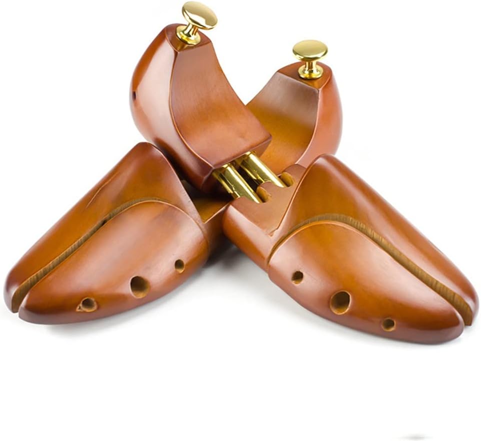 [きすけい] JSEIAJB 1ペアの調整可能なシューツリー無垢材メンズシューズサポートノブシューズシェーピングレディースシューズケ