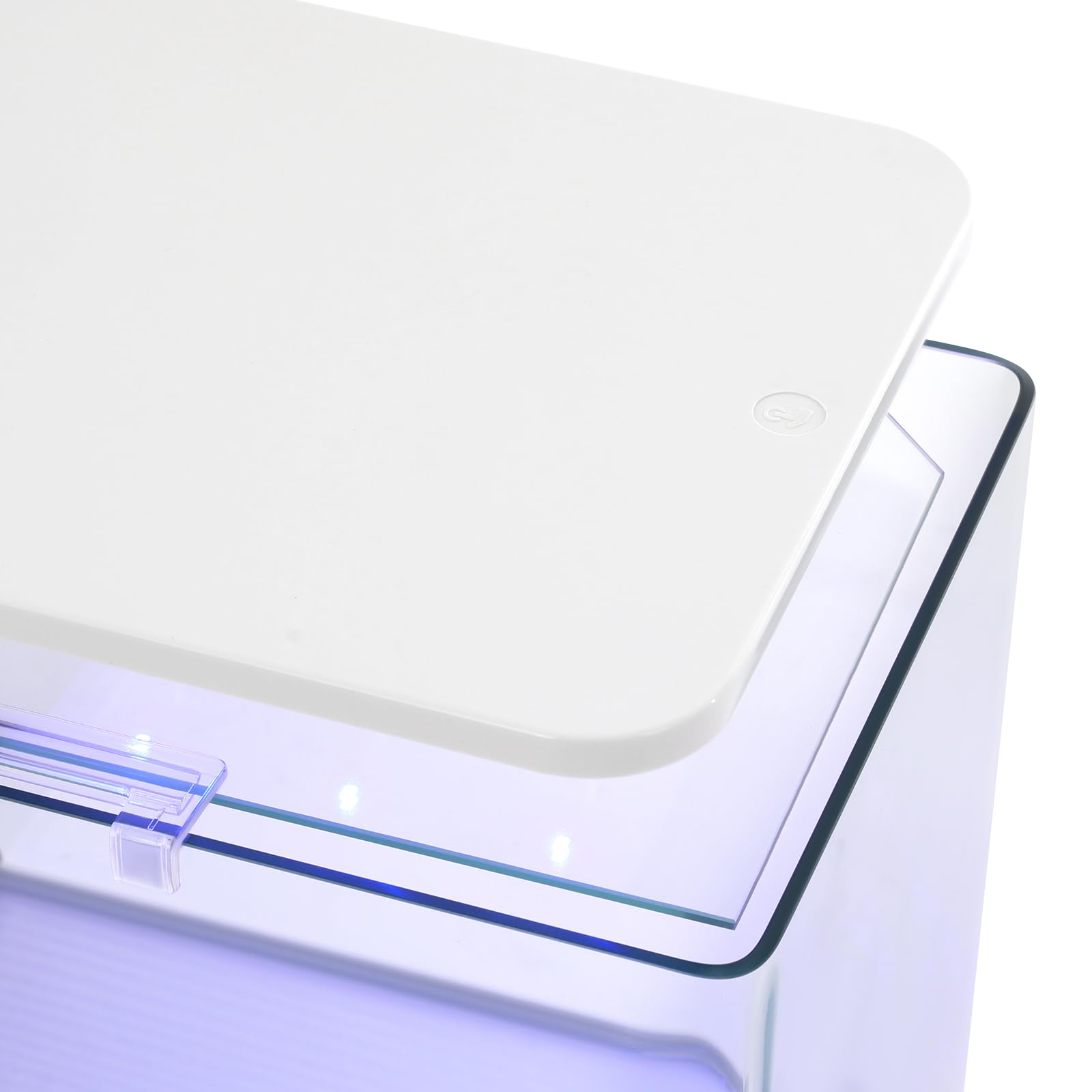 Acquario moderno Nano Acquario da 19 l, 3,2 W, con 4 colori di illuminazione a LED, silenzioso da tavolo con pompa, filtraggio e ossigenazione e circolazione, altezza max: 0,6 m, Q.max: 200 l/h