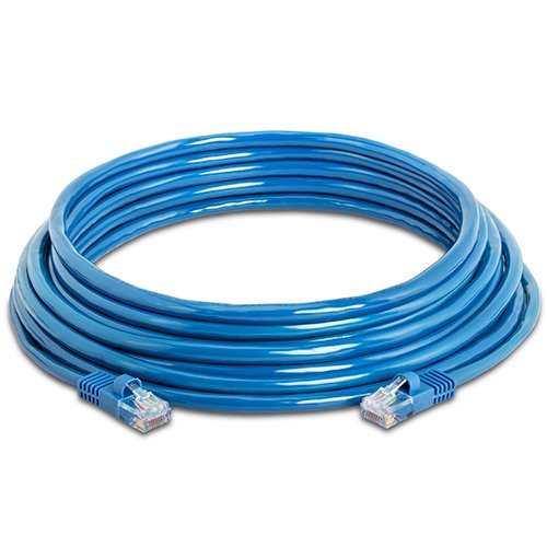 Cmple – Cat5e Network Ethernet Cable with Snagless Molded Boot – Blue – 25ft