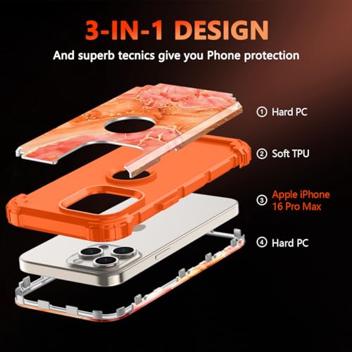 Coque iPhone 16 Pro Max antichoc en polycarbonate rigide et TPU souple